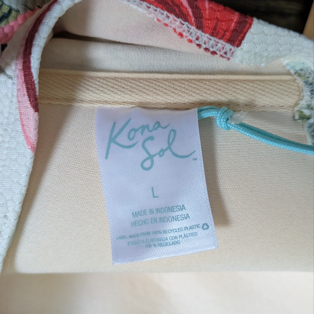 NWT Tropical One Piece Kona Sol Bathing Suit - Picture 6 of 6